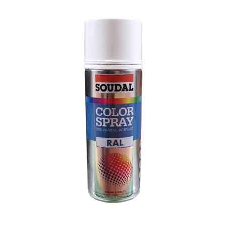 Bomboletta Spray Acrilico Universale Soudal 400 ml Bianco Opaco RAL 6 Pezzi - 2