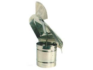Fumaiolo Girevole a Galletto Zincato Ø 12 mm cm - 2