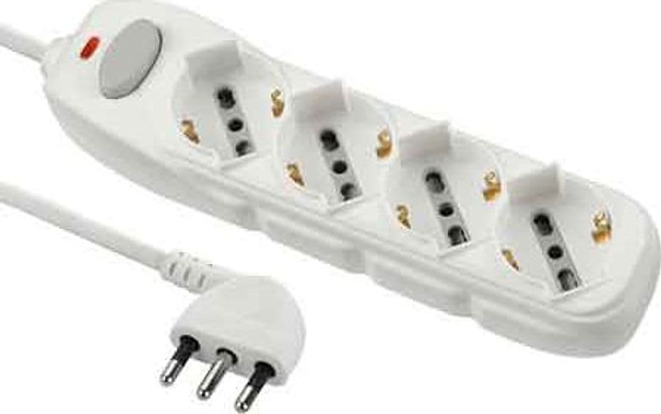Multipresa con Interruttore 4 Posti Electraline - 2