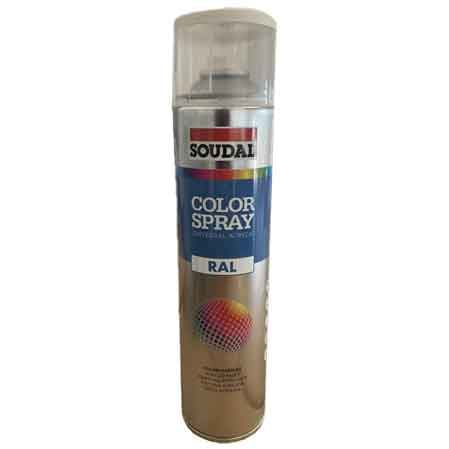 Bomboletta Spray Acrilico Universale Soudal 600 ml Nero Lucido RAL 6 Pezzi - 2