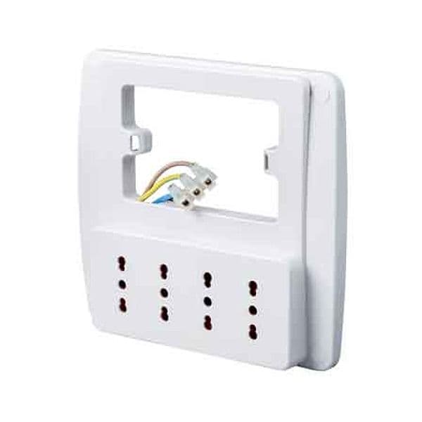 Multipresa da Parete Emilia Smart Rosi 4 Prese 2P con T 10 Colore Bianco - 2