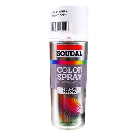 Bomboletta Spray Metalli Preziosi Soudal 400 ml Specchiante Oro 6 Pezzi - 2