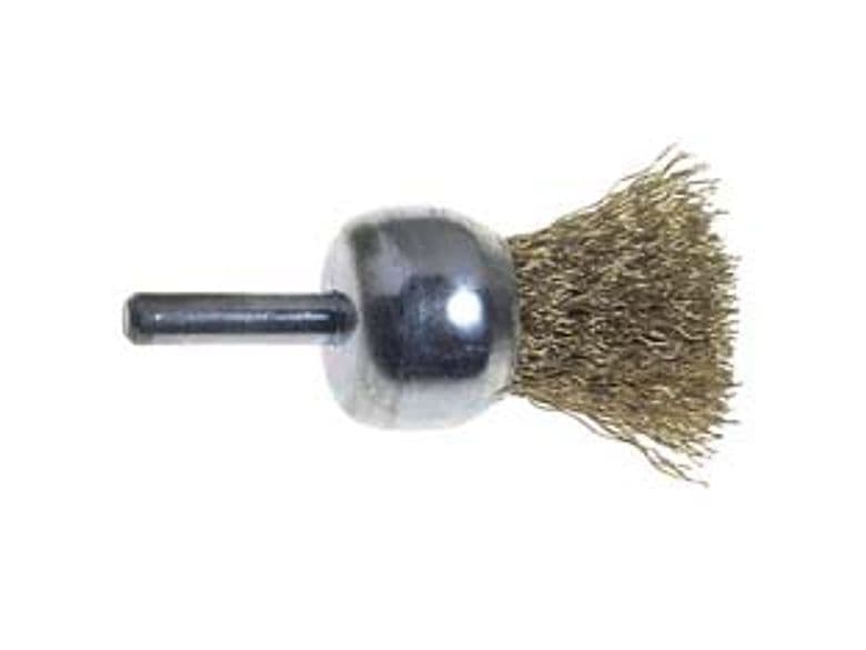 Spazzola a Pennello Fili Acciaio per Trapano Extra Ø 17 mm Codolo 6 mm - 2