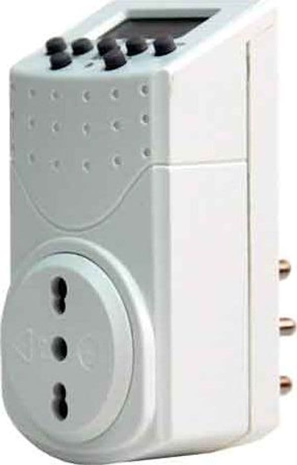 Programmatore Giornaliero Digitale Spina 16A 2P con T Presa 10 16A 2P+T - 2