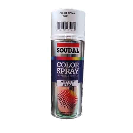Bomboletta Spray Metallizzato Soudal 400 ml Nero 6 Pezzi - 2