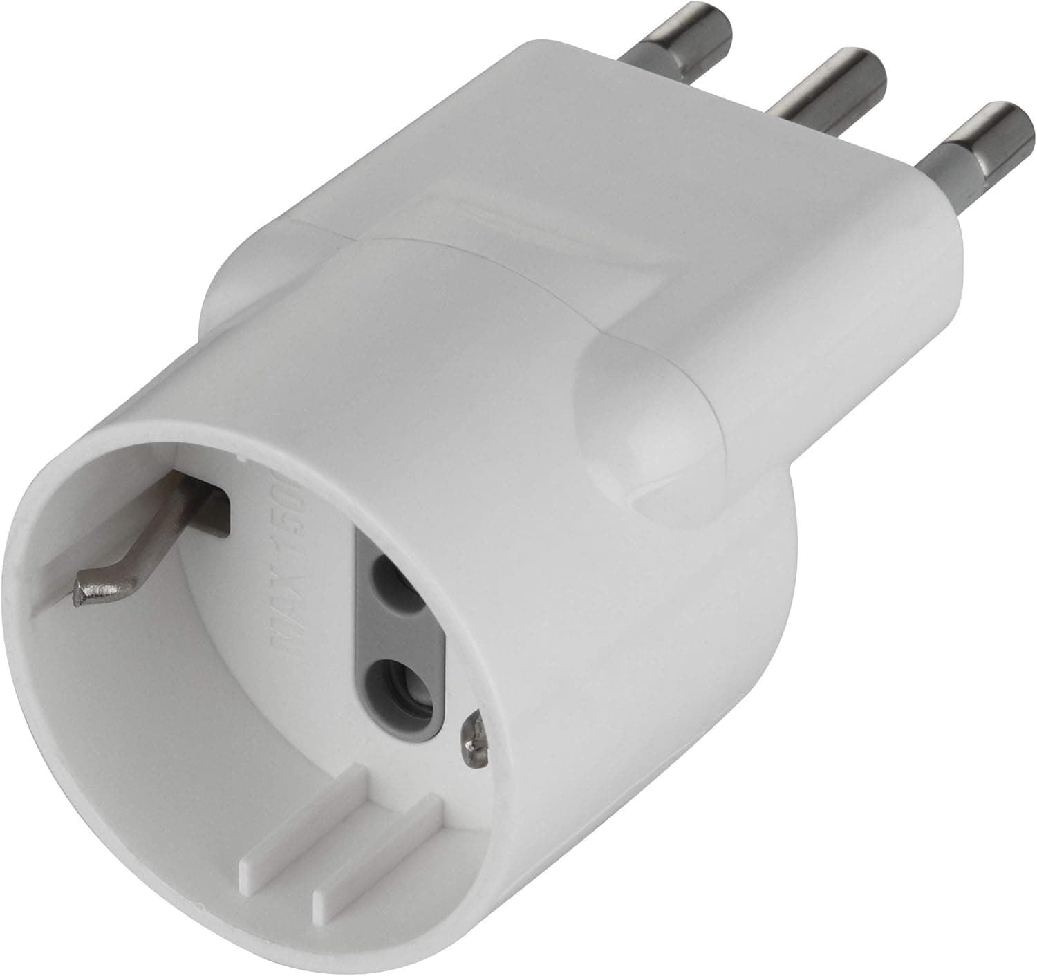 Adattatore Disassato Schuko 16A 2P con T Salvaspazio da Spina 6776902 - 2
