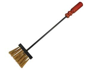 Scopino Setole Ottonate per Camino Manico Legno 55 Cmh. (738 Bis) Mille - 2