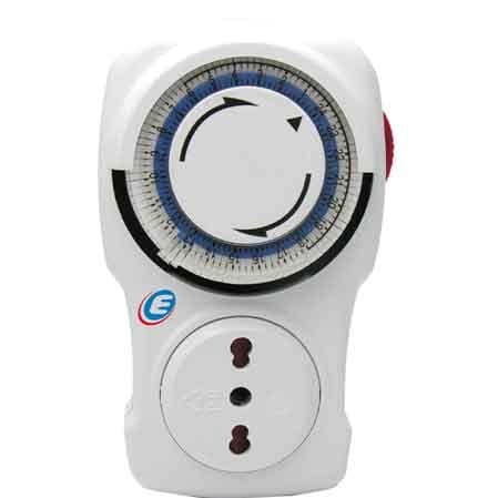 Programmatore Giornaliero Spina 16A 2P con T Presa 10 16 a 2P+T - 2