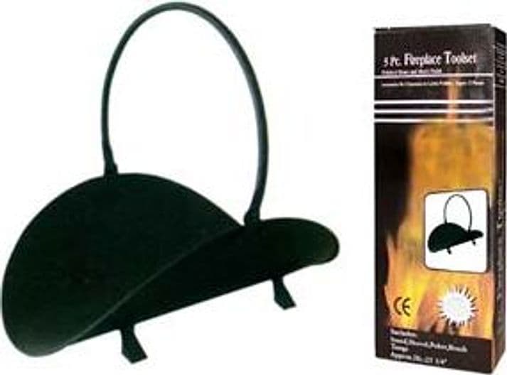 Portalegna Nero con Manico 48 cm Lapillo - 2