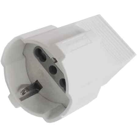 Presa Mobile Schuko Bivalente 16A 2P con T - 2