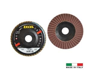 Dischi Lamellari da Sgrosso al Corindone Ø 115 mm Foro 22 Grana Cod 148412 - 2