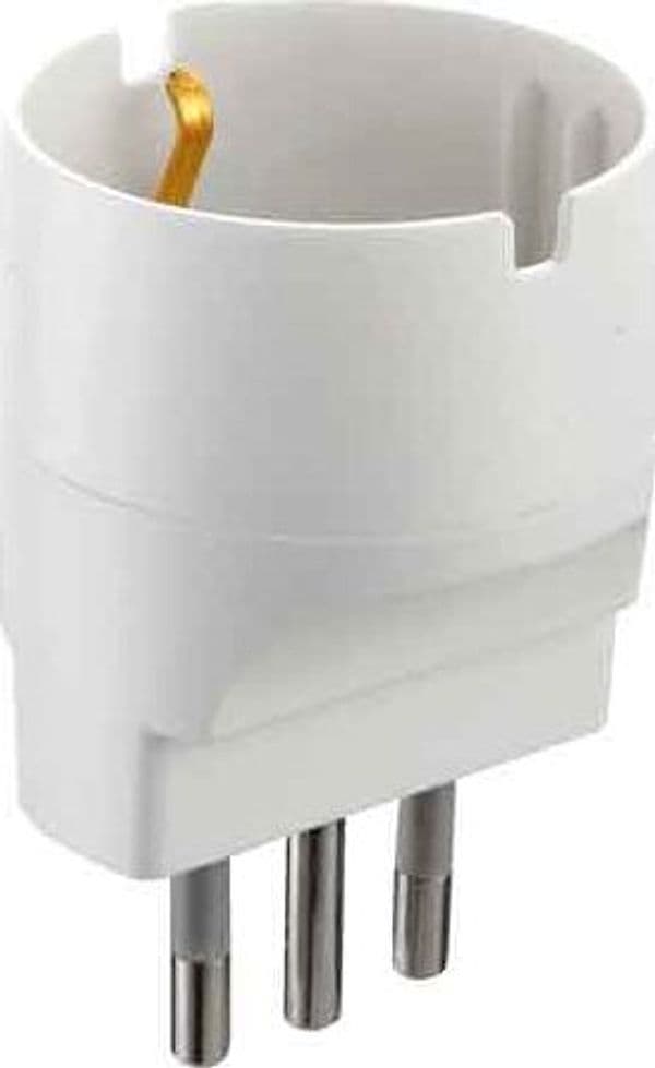 Adattatore Semplice Schuko 16A 2P con T Electraline Presa 10A 2P con T - 2