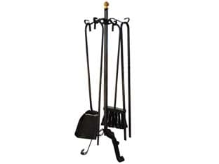 Set 4 Attrezzi con Treppiedi per Camino 65 Cmh - 2