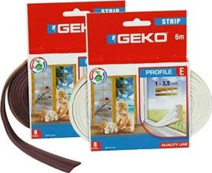 Parafreddo in Gomma Profilo e 9 Mmh. Rotolo da 6 m Bianco Geko 10 Pezzi - 2