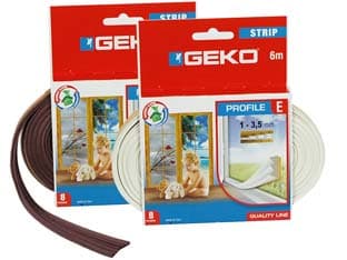 Parafreddo in Gomma Profilo e 9 Mmh. Rotolo da 6 m Marrone Geko 10 Pezzi - 2