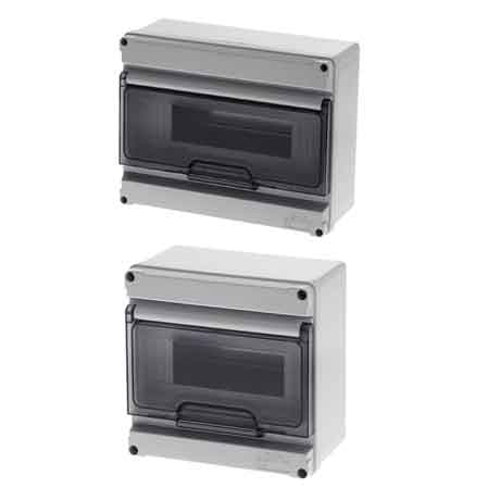 Centralino da Parete con Portello IP65 8 Mod 175 85 mm Grigio - 2