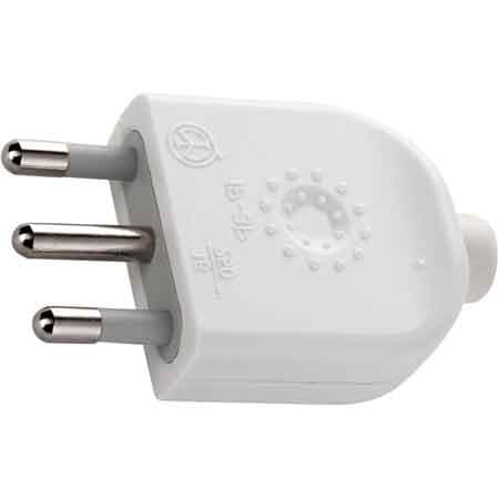 Spina Mobile 16A 2P con T Bianco - 2