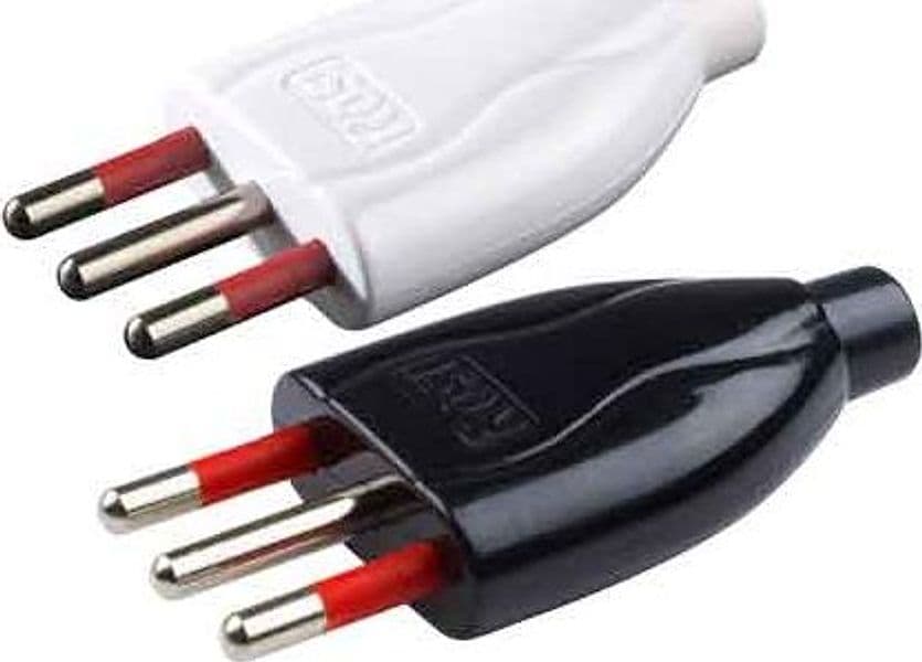 Spina Mobile 10A Rosi 2P con T Colore Nero - 2