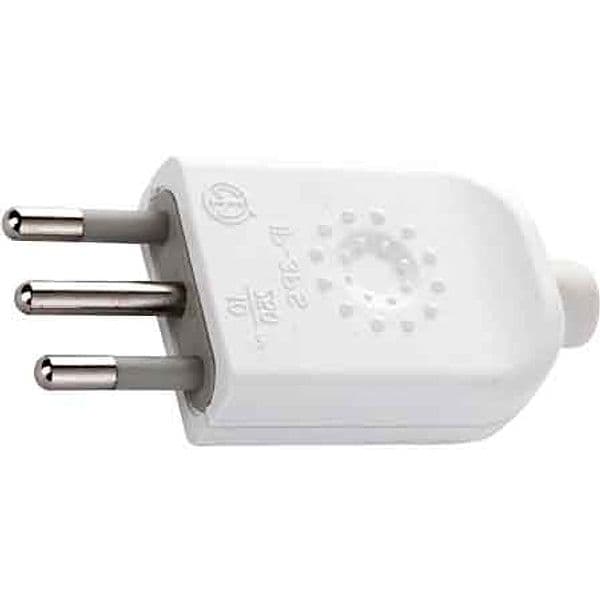 Spina Mobile 10A 2P con T Bianco – Autres