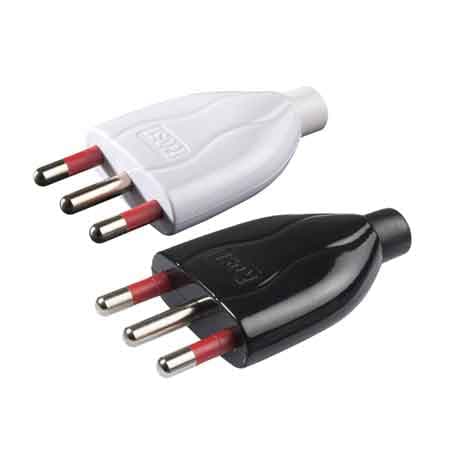 Spina Mobile 16A Rosi 2P con T Colore Bianco - 2