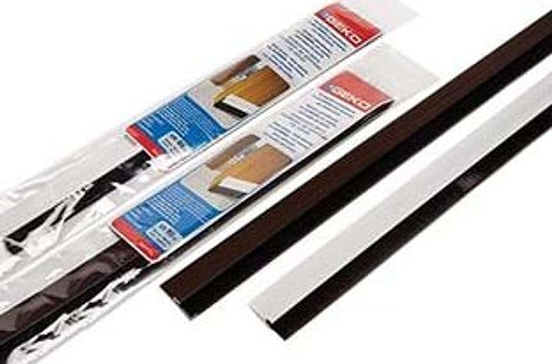 Parafreddo Adesivo in Alluminio per Porte con Spazzolino 100 cm Cod 427616 - 2
