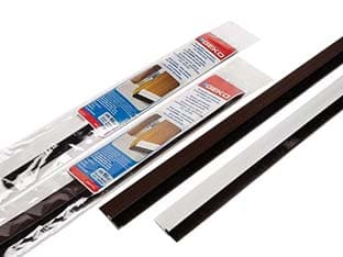 Parafreddo Adesivo in Alluminio per Porte con Spazzolino 100 cm Cod 427616 - 2
