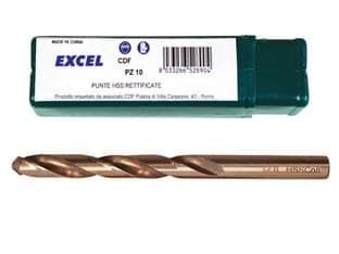 Punte HSS Rettificate Cobalto Ø 4,5 mm Excel 10 Pezzi - 2