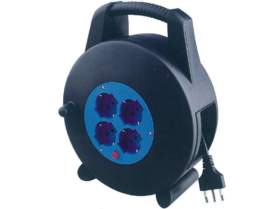 Avvolgicavo Elettrico 4 Prese Schuko Bipasso 10 m 10 m Syntesy - 2