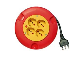 Avvolgicavo Elettrico 4 Prese Schuko Bipasso 5 m 5 m Syntesy - 2