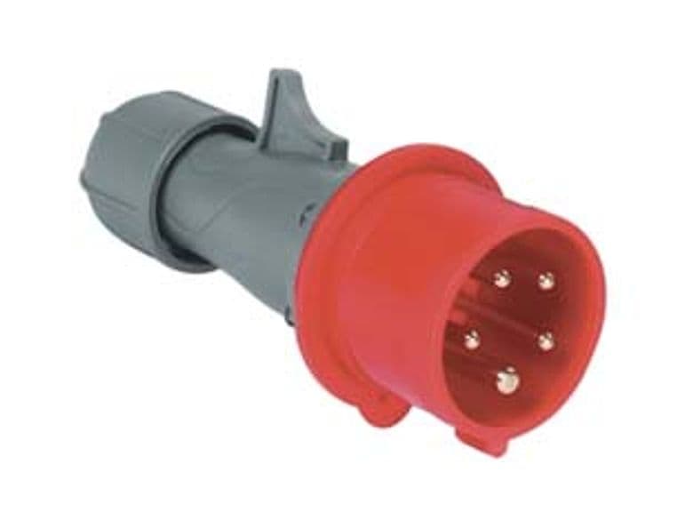 Spina Industriale Volante Rosso 3P+N+E Cee IP44 16A Rosso - 2