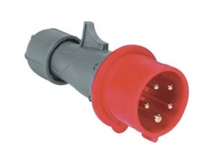 Spina Industriale Volante Rosso 3P+N+E Cee IP44 16A Rosso - 2