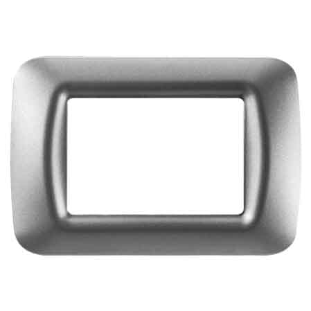 Placca Coprinterruttori in Titanio Metallizzato System 4 Posti Gewiss - 2
