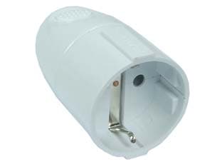 Presa Schuko 2P+T Bianca 16A Bianca Syntesy 10 Pezzi - 2