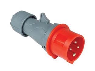 Spina Industriale Volante Blu 3P+E Cee IP44 16A Rosso 2 Pezzi - 2