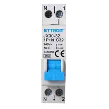Interruttore Magnetotermico Compatto Elettroit 1P con N C.nominale 32A - 2