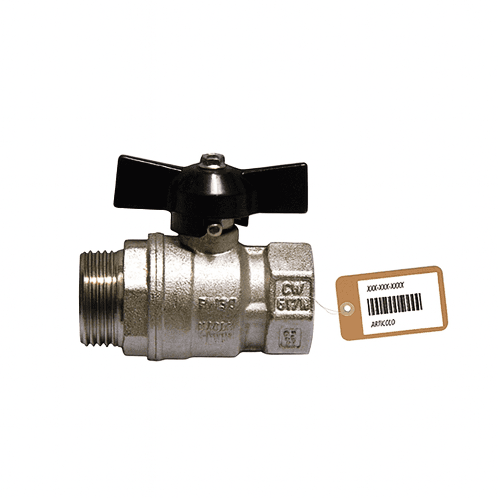 Valvola a Sfera MF con Farfalla F Faidf ? DN 10 PN 64 Farf Nera - 2