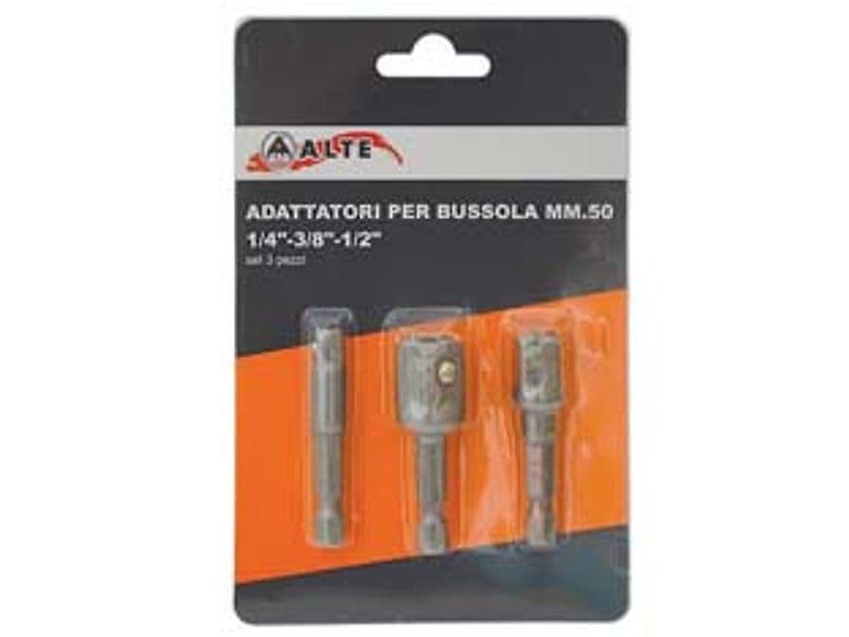 Inserti Adattatori per Bussola 50 mm 1/4 1/2 Set Pezzi 3 Excel 5 Pezzi - 2