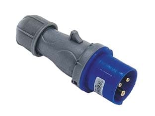 Spina Industriale Volante Blu 2P+T Cee IP44 16A Blu 5 Pezzi - 2
