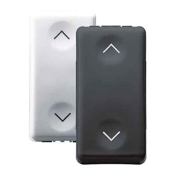 Pulsante Unipolare con Interblocco System 1P Na con Na 10 a Gewiss Nero - 2