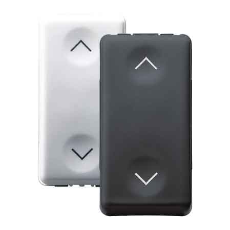 Pulsante Unipolare con Interblocco System 1P Na con Na 10 a Gewiss Nero - 2