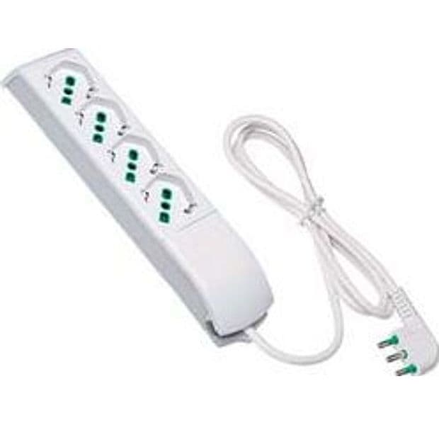 Multipresa 4 Posti Bipasso + Schuko Bianco 410110 Fanton - 2