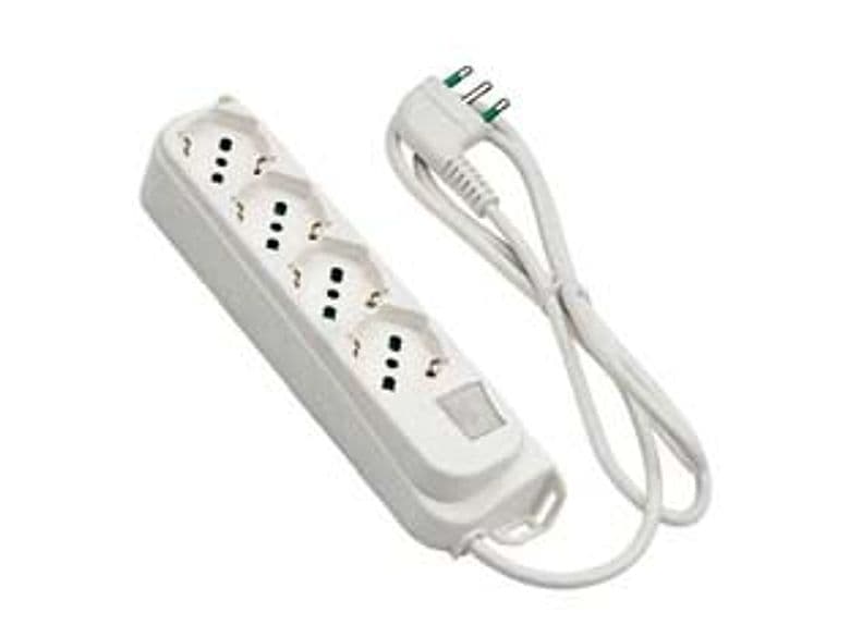 Multipresa 4 Posti Bipasso+schuko C Interr.termico 2 Poli+ T16A Retail - 2