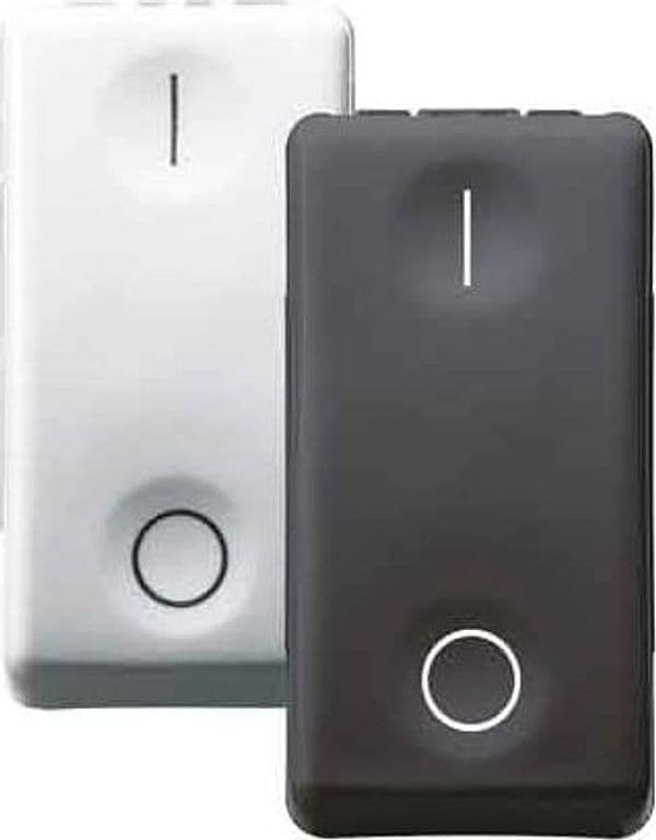 Interruttore Bipolare Sistem 16AX 250V Gewiss Nero - 2