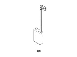 Spazzole a Carboncino per Elettroutensili Modello 39 Aeg 1751 6,5 8 Pezzi - 2
