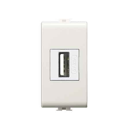 Alimentatore da Incasso USB Easy Bianco Ec Elettrocanali - 2