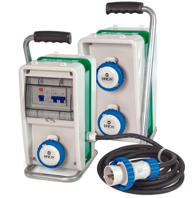 Quadro Elettrico Eolo Asc con Cavalletto 3 Prese Industriali IP67 74305 - 2