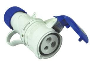Presa Industriale Volante Argo Blu 2P+T Cee IP44 16A Blu 71100 2 Pezzi - 2