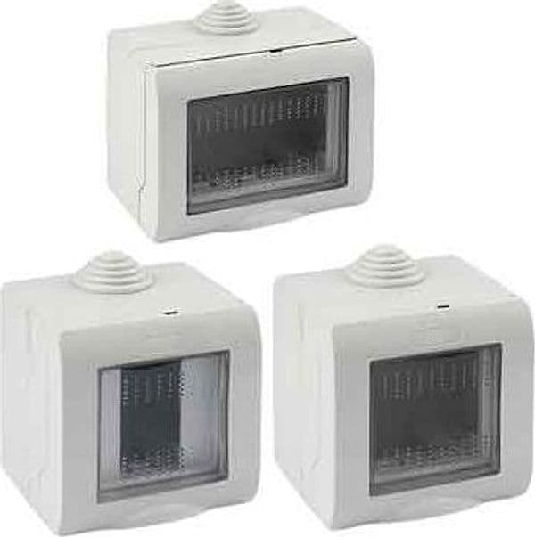 Contenitore da Parete per Apparecchi IP55 Easy 2 Posti Ec Elettrocanali - 2