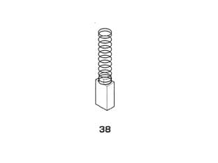 Spazzole a Carboncino per Elettroutensili Modello 38 Aeg 1744 5 8 Pezzi - 2