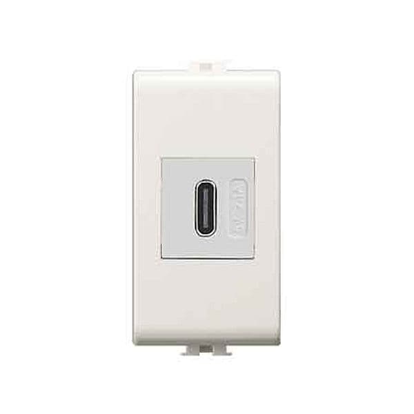 Alimentatore da Incasso USB C Easy Bianco Ec Elettrocanali - 2
